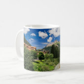 Avisioの流れ、val di Fassa、イタリア コーヒーマグカップ (正面左)