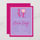 Aviva Paigeの発表 案内状 (正面/裏面)