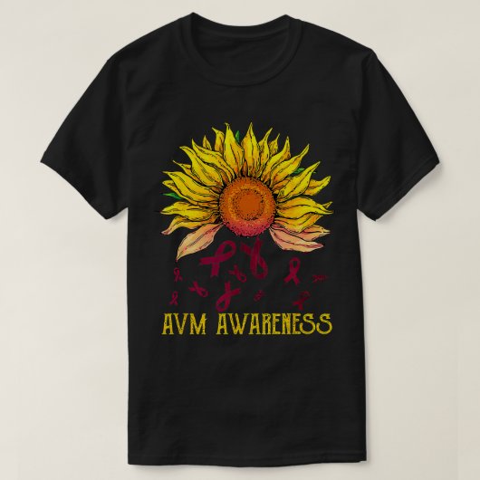 AVM認識度ひまわり Tシャツ (デザイン正面)