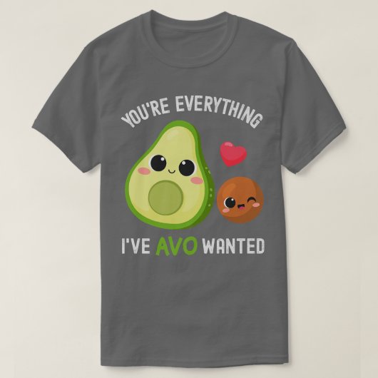AVOがアボカドを欲しがるおもしろいもの Tシャツ (デザイン正面)