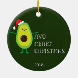 Avoのカスタマイズ可能なメリークリスマス セラミックオーナメント