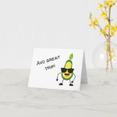 Avo 素晴らし Trip Punあいさつおもしろいつ カード (黄色い花)