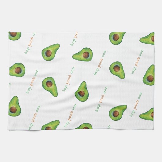 Avo Good Day Watercolor キッチンタオル (横)