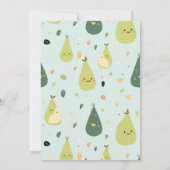 AvoAwesome 1歳の誕生日カード 招待状 (裏面)