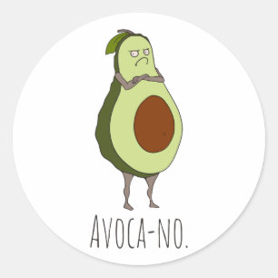 Avoca: 気難しいアボカド ラウンドシール