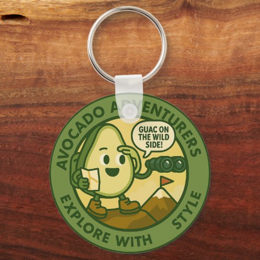 Avocado Adventurers Explore With Style キーホルダー (正面)