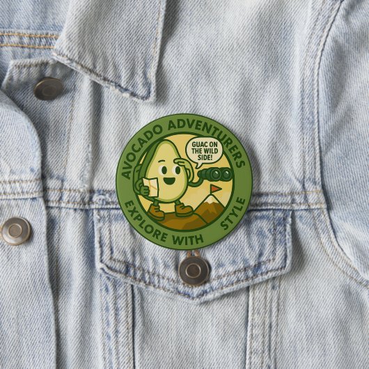 Avocado Adventurers Explore With Style 缶バッジ (インサイチュ)