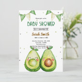 Avocado Baby Shower Invitation 招待状 (スタンド正面)