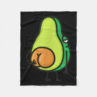Avocado Butt Scratching, Funny, Jokes, Sarcastic  フリースブランケット