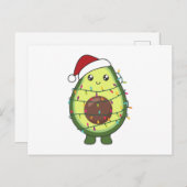 Avocado Christmas Lights Funny Avocados ポストカード (正面/裏面)