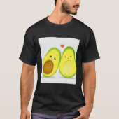 avocado cute pattern  ilustration tシャツ (正面)