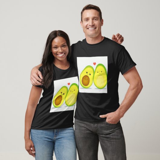 avocado cute pattern  ilustration tシャツ (ユニセックス)