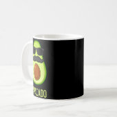 Avocado Dad Papacado Funny Daddy Father Avocado  コーヒーマグカップ (正面左)