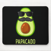Avocado Dad Papacado Funny Daddy Father Avocado  マウスパッド (正面)