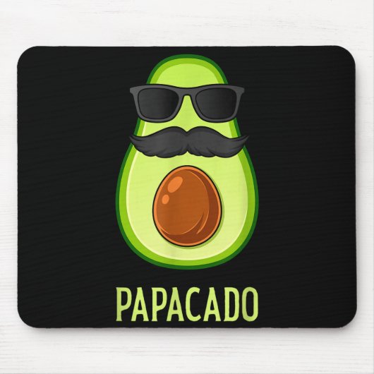 Avocado Dad Papacado Funny Daddy Father Avocado  マウスパッド (正面)