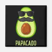 Avocado Dad Papacado Funny Daddy Father Avocado  マグネット (正面)