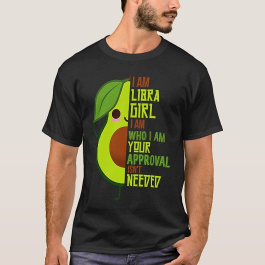 Avocado Girl Libra Born In September or October Qu Tシャツ (正面)
