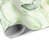 Avocado Green Abstract ラッピングペーパー (ロールコーナー)