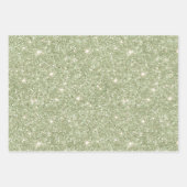 Avocado Green Glitter Pink Cream Gold Birthday ラッピングペーパーシート (正面)