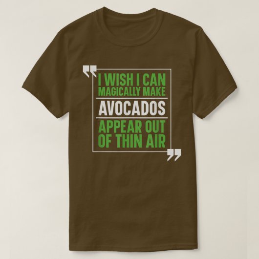 Avocado Guacamole Costume Magical Avocado Lover Tシャツ (デザイン正面)