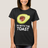 Avocado, I'm With The Toast, Couples Halloween Cos Tシャツ (正面)