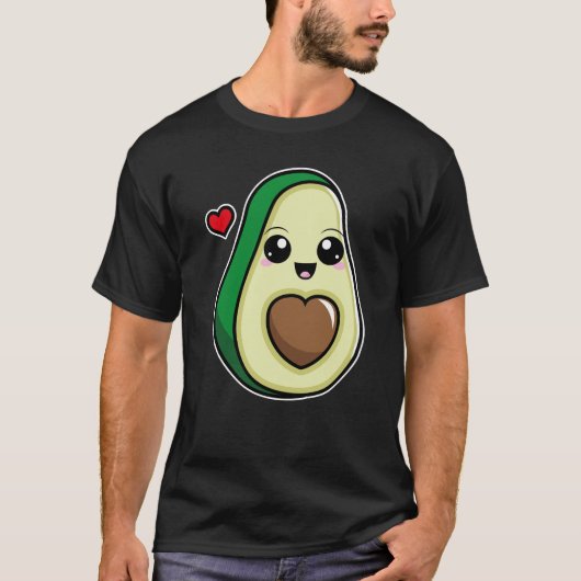 Avocado kawaii tシャツ (正面)