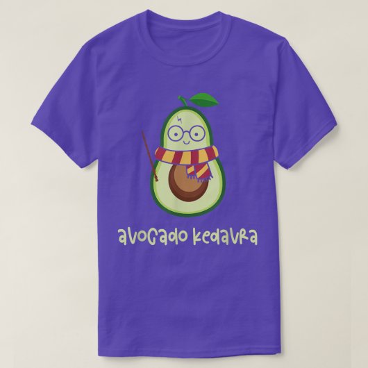 Avocado Kedavra Sunglasses Wizard Vegan Magician F Tシャツ (デザイン正面)