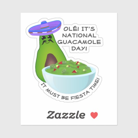 Avocado Man and Guacamole  シール (シート)