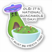 Avocado Man and Guacamole  シール (正面)