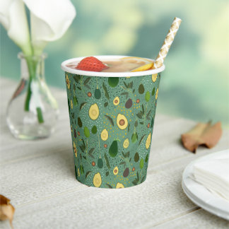 Avocado Party Pattern 紙コップ