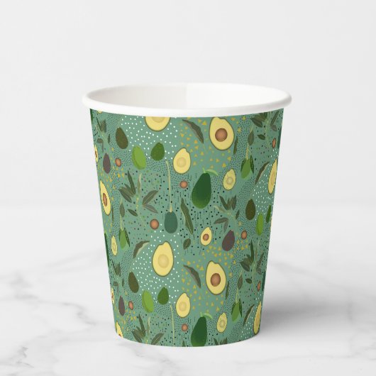 Avocado Party Pattern 紙コップ (左)