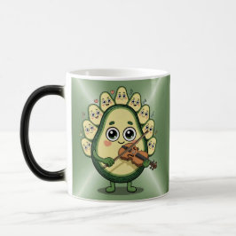 Avocado Playing Violin Morphing Mug モーフィングマグカップ