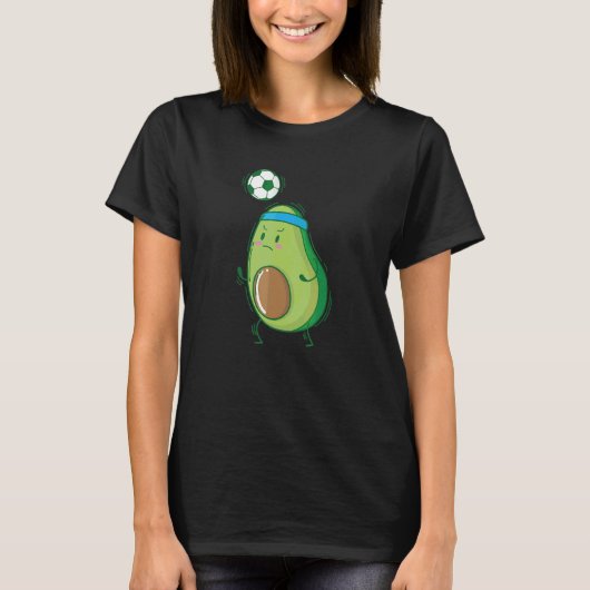 Avocado Plays Soccer Tシャツ (正面)