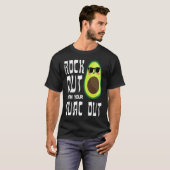 Avocado Rock Guac Out Workout Gym Personal Traine Tシャツ (正面フル)