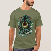 Avocado Shadow Phantom Halloween — Dark Art Retro  Tシャツ (正面)