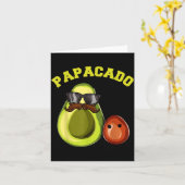 Avocado Shirt For Men, Papacado Pregnancy Announce カード (黄色い花)