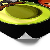 Avocado Shirt For Men, Papacado Pregnancy Announce ポスター (角)