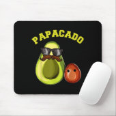 Avocado Shirt For Men, Papacado Pregnancy Announce マウスパッド (マウス)