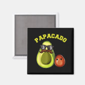 Avocado Shirt For Men, Papacado Pregnancy Announce マグネット (正面/裏面)