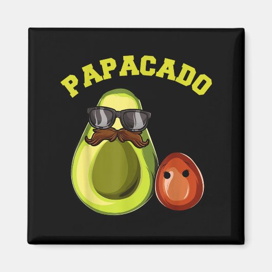 Avocado Shirt For Men, Papacado Pregnancy Announce マグネット (正面)