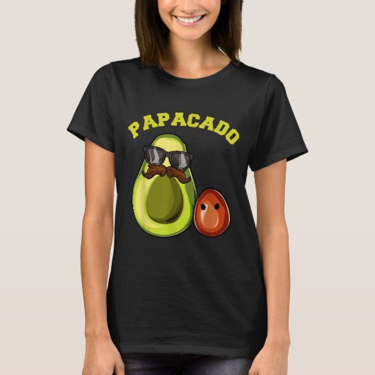 Avocado Shirt For Men, Papacado Pregnancy Announce Tシャツ (正面)