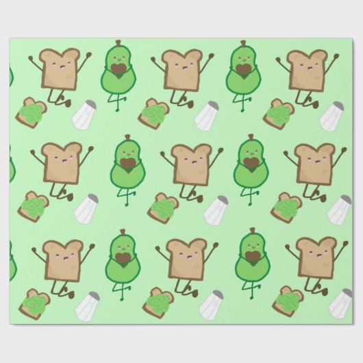 Avocado Toast Wrapping Paper ラッピングペーパー (フラット)