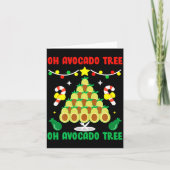 Avocado Tree Funny Food Vegan Christmas Gift カード (正面)