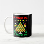 Avocado Tree Funny Food Vegan Christmas Gift コーヒーマグカップ (左)