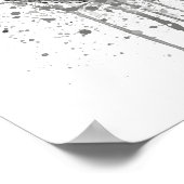 Avocado Vegetable Grey ポスター (角)