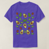 Avocado Vegetable Pattern Tシャツ (デザイン正面)