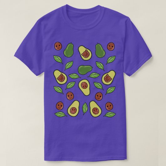 Avocado Vegetable Pattern Tシャツ (デザイン正面)
