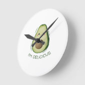 Avocado Watch: Stay on Time with Style ラウンド壁時計 (傾斜)