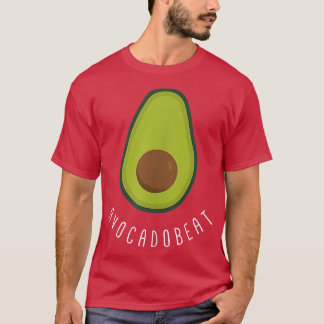 Avocadobeat Funny Vegan Avocado Heart  Tシャツ