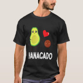 Avocados Dancing Together Happy Avocado Day Nanaca Tシャツ (正面)